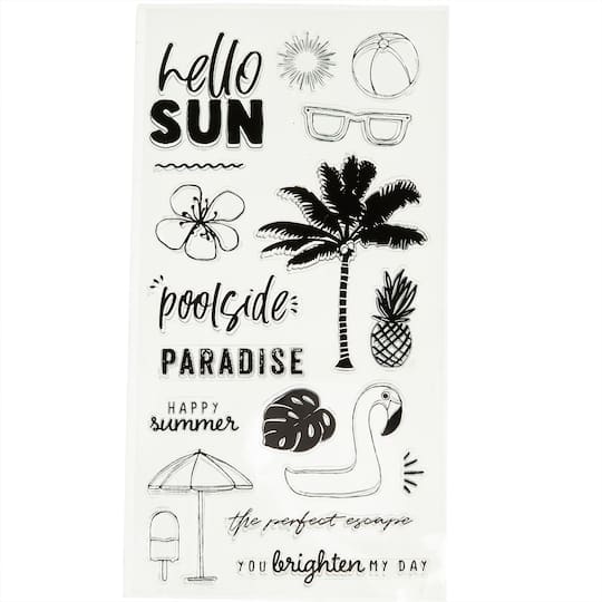 Happy Summer Clear Stamp Set by Recollections&#x2122;